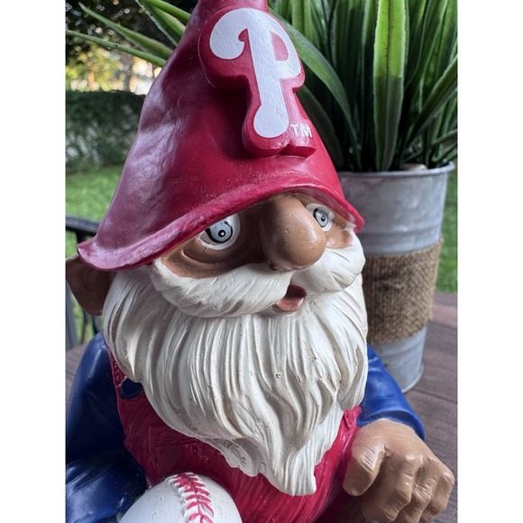 PHILADELPHIA PHILLIES GARDEN GNOME troll old man Forever Collectibles FoCo - Picture 5 of 9